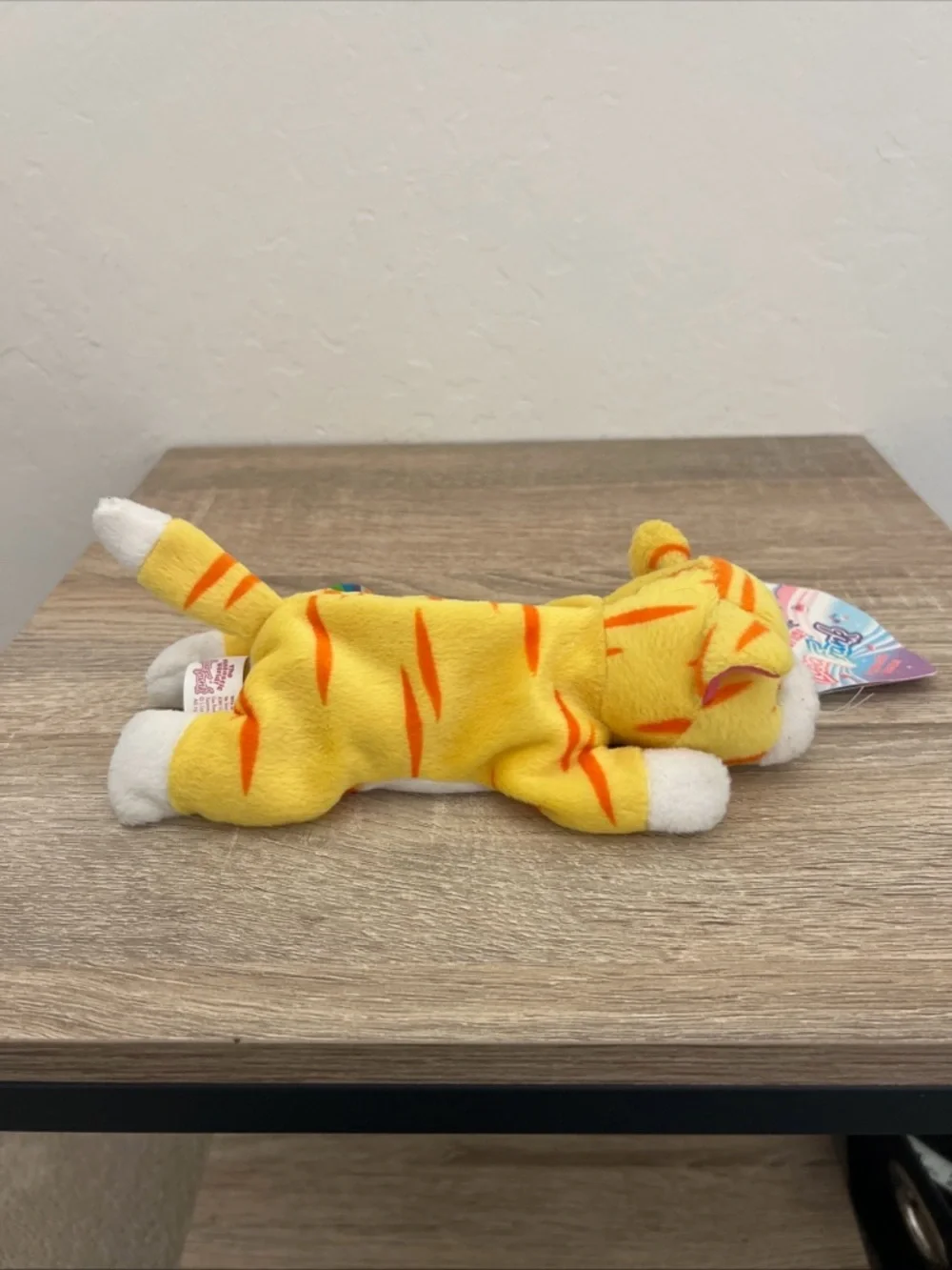 NWT Lisa Frank Cat Kitten Sunflower Yellow Plush Beanie Vintage w/ Tag 8” - Picture 6 of 11